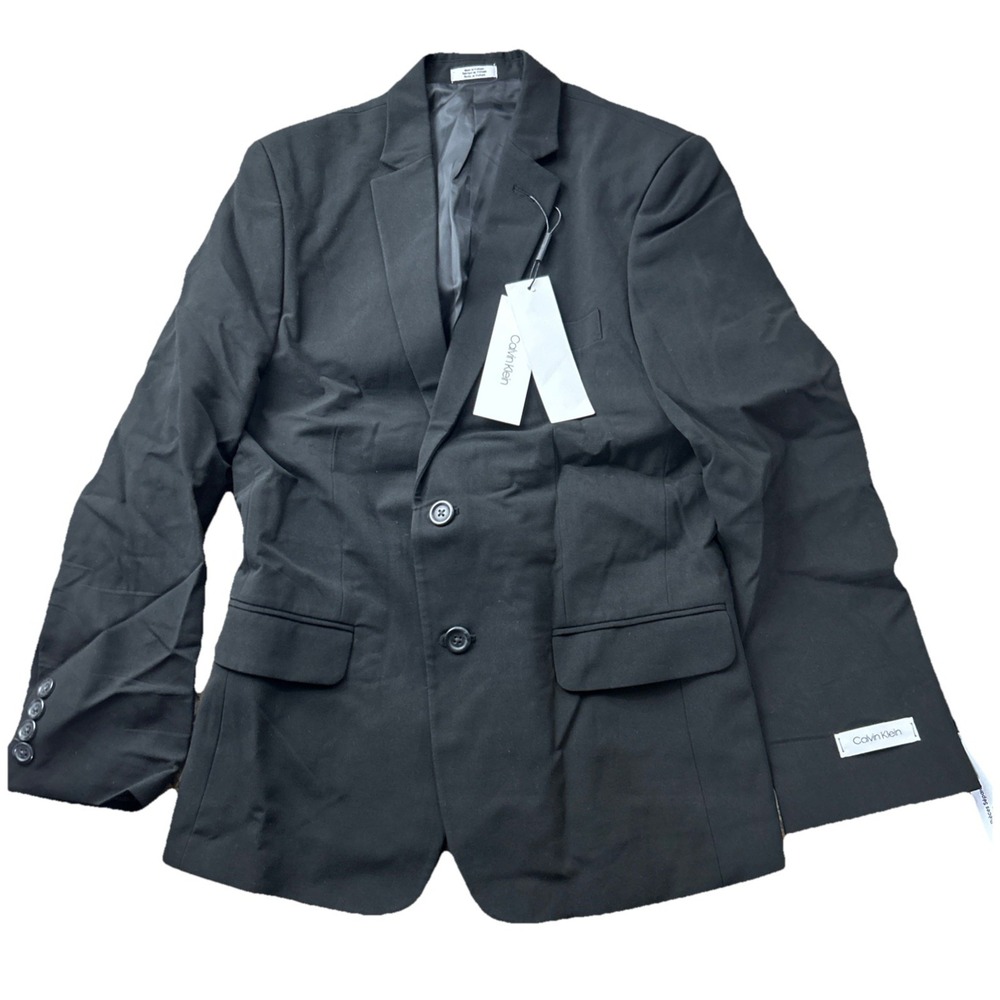 Calvin Klein boys blazer 12 Suit Jacket Black Msrp 99.50 formal wear